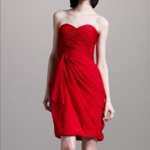 David Meister Signature Sweetheart Drape Dress - Picture 2 of 8